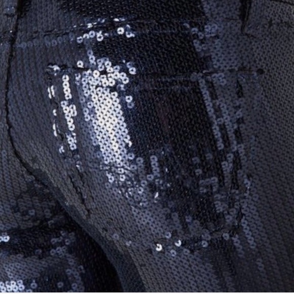 Brand new with tags AG Adriano Goldschmied Sequin Navy Jeggings - Picture 3 of 10